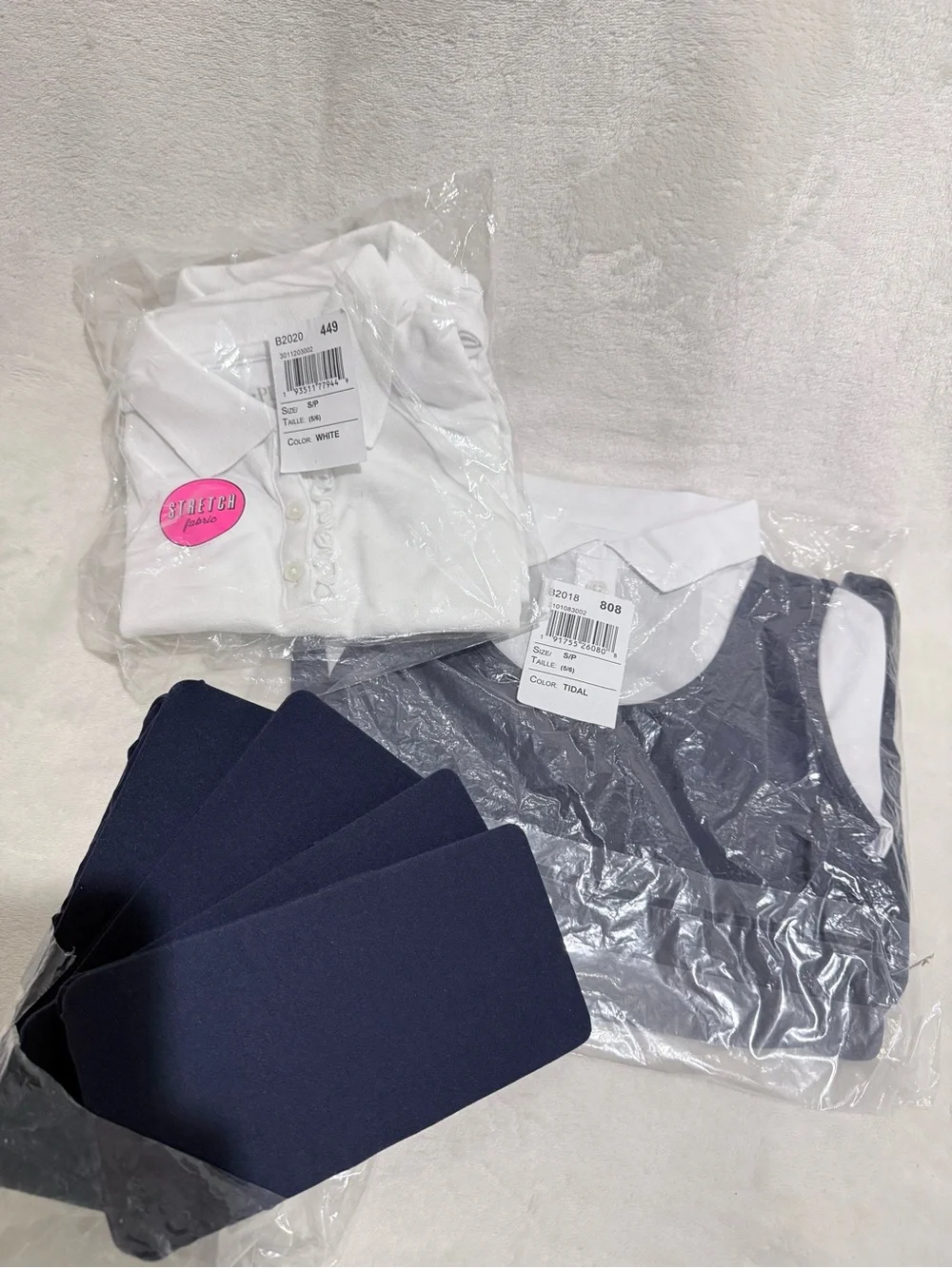5-6 S NEW Girl Uniform Lot The Children's Place Ponte Knit dress, Polos, Tights